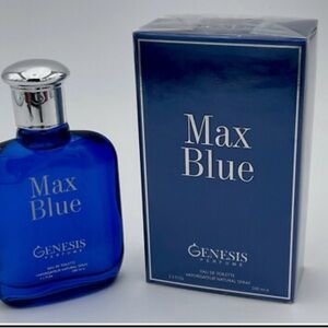 Max Blue Genesis Perfume Eau de Toilette for Men 3.3 Fl oz Mens cologne NWT